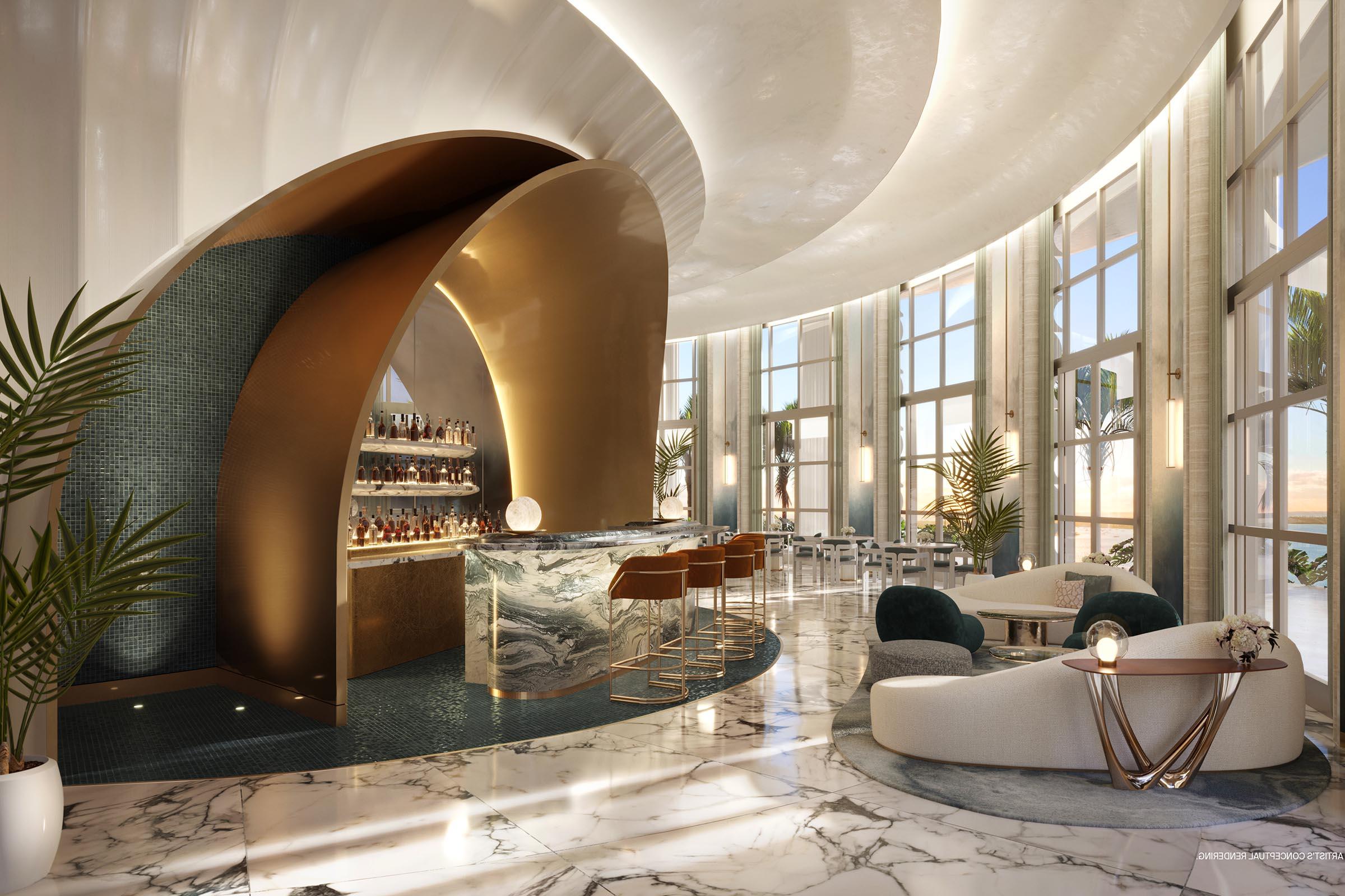 Rendering of St Regis Residences Miami Restaurant